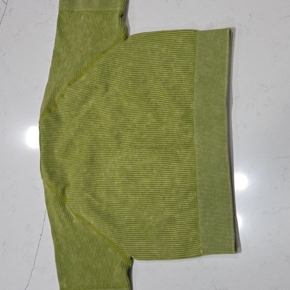 Green Ribbed Two-Piece Set Sz M NEW WITHOUT TAG - Picture 6 of 11